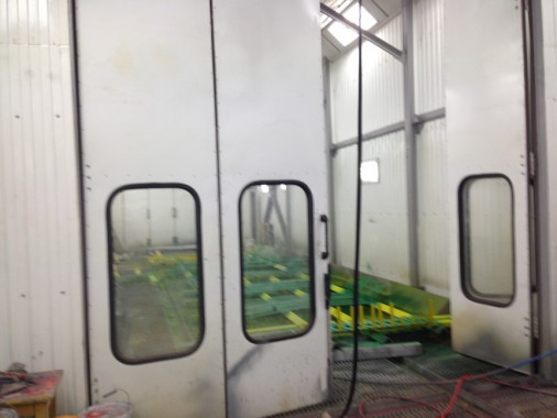 Уличная окрасочная камера для металлоконструкций SPK