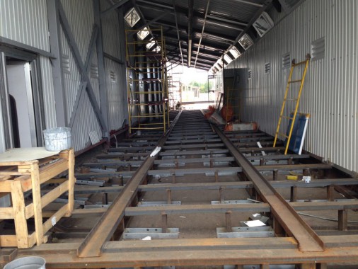 Уличная окрасочная камера для металлоконструкций SPK