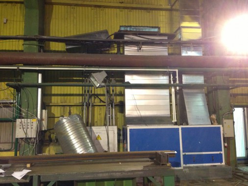 Уличная окрасочная камера для металлоконструкций SPK