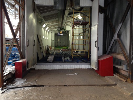 Уличная окрасочная камера для металлоконструкций SPK