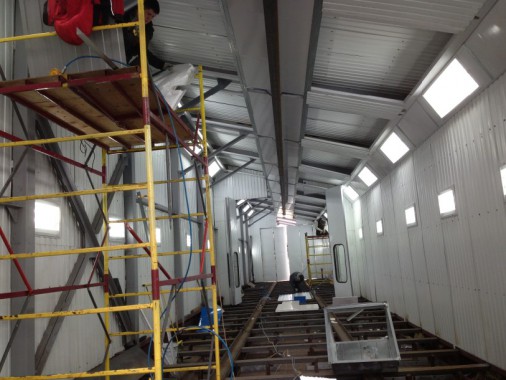 Уличная окрасочная камера для металлоконструкций SPK