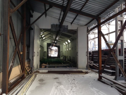 Уличная окрасочная камера для металлоконструкций SPK