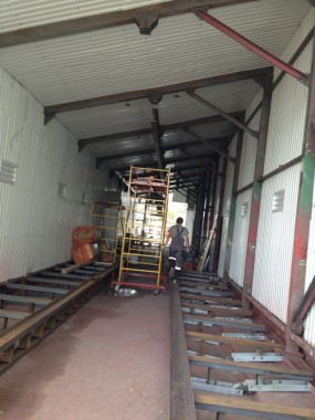 Уличная окрасочная камера для металлоконструкций SPK