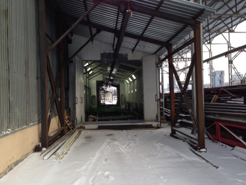 Уличная окрасочная камера для металлоконструкций SPK