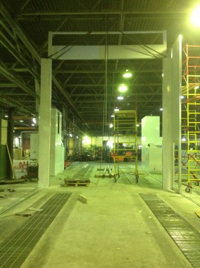 Строительство окрасочно-сушильной камеры для грузовых автомобилей ИВЕКО г Миаcс