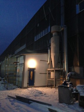 Строительство обитаемой дробеструйной камеры в уличном исполнении SPK-15 DB Россия