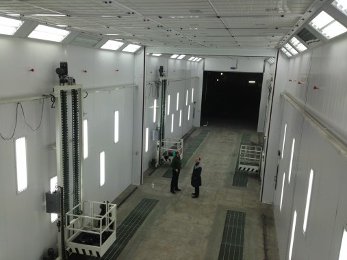 Окрасочно-сушильная камера для грузовых автомобилей ИВЕКО г. Миасс Окрасочно-сушильная камера для грузовых автомобилей ИВЕКО г. Миасс