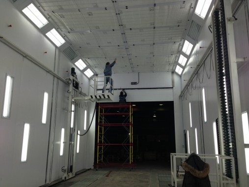 Окрасочно-сушильная камера для грузовых автомобилей ИВЕКО г. Миасс Окрасочно-сушильная камера для грузовых автомобилей ИВЕКО г. Миасс