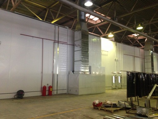 Окрасочно-сушильная камера для грузовых автомобилей ИВЕКО г. Миасс Окрасочно-сушильная камера для грузовых автомобилей ИВЕКО г. Миасс