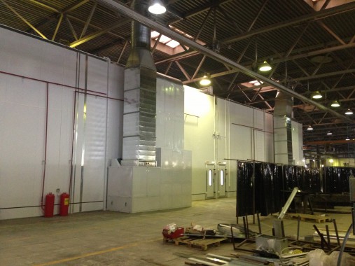 Окрасочно-сушильная камера для грузовых автомобилей ИВЕКО г. Миасс Окрасочно-сушильная камера для грузовых автомобилей ИВЕКО г. Миасс