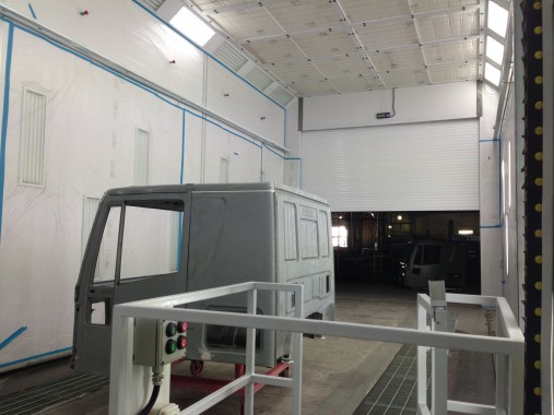 Окрасочно-сушильная камера для грузовых автомобилей ИВЕКО г. Миасс Окрасочно-сушильная камера для грузовых автомобилей ИВЕКО г. Миасс