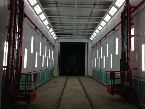 Окрасочно-сушильная камера для цистерн и вагонов в уличном исполнении г. Партизанск SPK-18x6x6 Россия