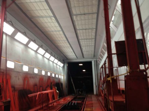 Реконструкция окрасочно-сушильной камеры для вагонов РПМ, г. Екатеринбург