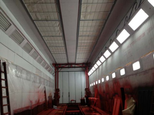 Реконструкция окрасочно-сушильной камеры для вагонов РПМ, г. Екатеринбург