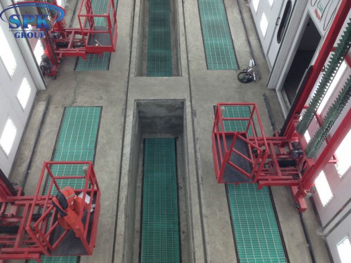 Окрасочно-сушильная камера для Ж/Д вагонов с возможностью разделения на 7 и 15 м SPK-22x6x6.5 Россия