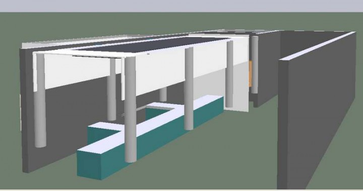 Зона подготовки к покраске автобусов с подогревом (для Тобольское ПАТП)