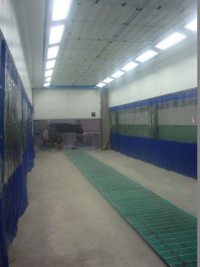 Зона подготовки к покраске автобусов с подогревом (для Тобольское ПАТП)