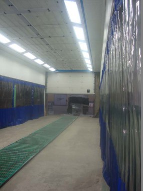 Зона подготовки к покраске автобусов с подогревом (для Тобольское ПАТП)