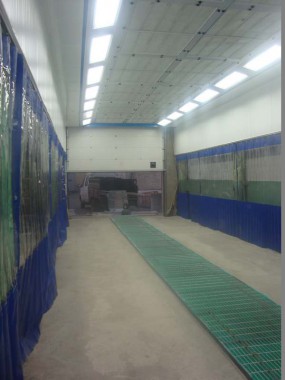 Зона подготовки к покраске автобусов с подогревом (для Тобольское ПАТП)