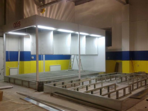 Реставрация покрасочно-сушильной камеры ЧЕРИ г. Нижний Тагил (установка трех зон подготовки к окраске)