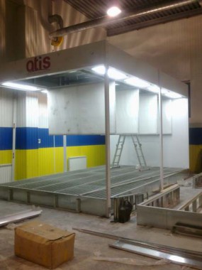 Реставрация покрасочно-сушильной камеры ЧЕРИ г. Нижний Тагил (установка трех зон подготовки к окраске)