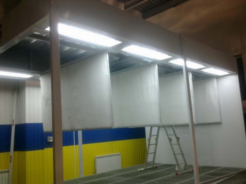 Реставрация покрасочно-сушильной камеры ЧЕРИ г. Нижний Тагил (установка трех зон подготовки к окраске)