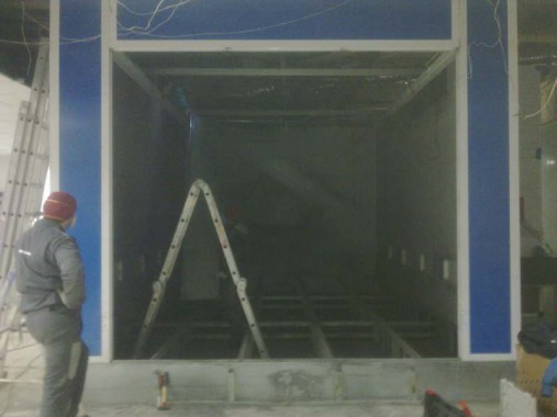 Реставрация покрасочно-сушильной камеры ЧЕРИ г. Нижний Тагил (установка трех зон подготовки к окраске)