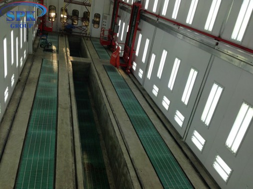 Окрасочно-сушильная камера для Ж/Д вагонов с возможностью разделения на 7 и 15 м SPK-22x6x6.5 Россия