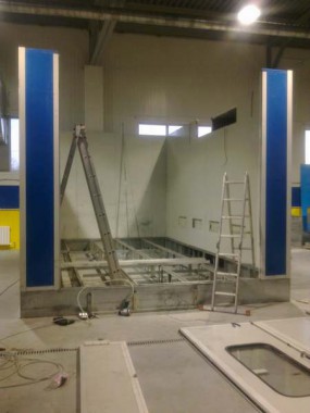 Реставрация покрасочно-сушильной камеры ЧЕРИ г. Нижний Тагил (установка трех зон подготовки к окраске)