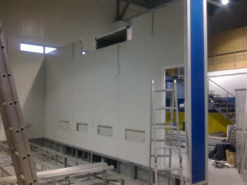 Реставрация покрасочно-сушильной камеры ЧЕРИ г. Нижний Тагил (установка трех зон подготовки к окраске)