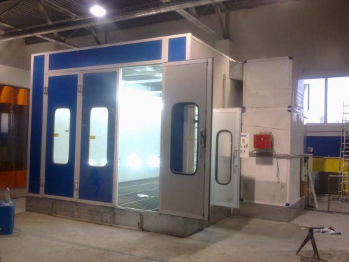 Реставрация покрасочно-сушильной камеры ЧЕРИ г. Нижний Тагил (установка трех зон подготовки к окраске)