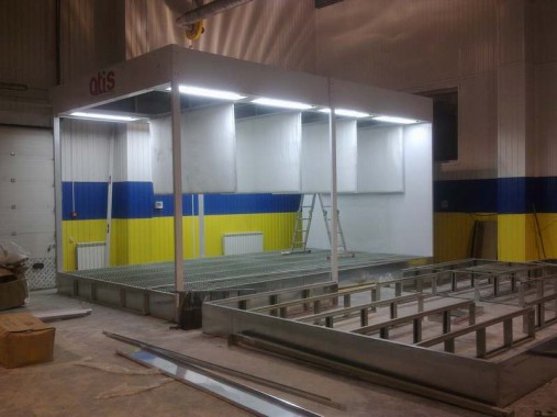 Реставрация покрасочно-сушильной камеры ЧЕРИ г. Нижний Тагил (установка трех зон подготовки к окраске)