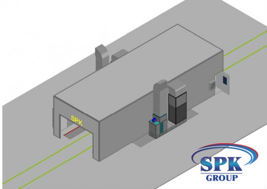 Окрасочно-сушильная камера для металлоконструкций SPK Италия Окрасочно-сушильная камера для металлоконструкций SPK Италия