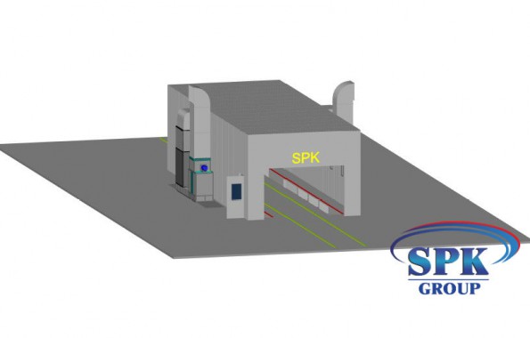 Окрасочно-сушильная камера для металлоконструкций SPK Италия Окрасочно-сушильная камера для металлоконструкций SPK Италия