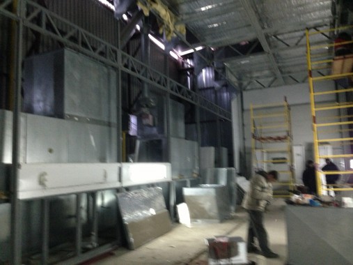 Демонтаж покрасочно-сушильной камеры для металлоконструкций "СтройМеханизация"