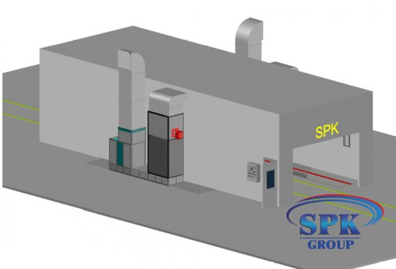 Окрасочно-сушильная камера для металлоконструкций SPK Италия Окрасочно-сушильная камера для металлоконструкций SPK Италия
