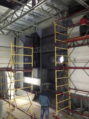 Демонтаж покрасочно-сушильной камеры для металлоконструкций "СтройМеханизация"