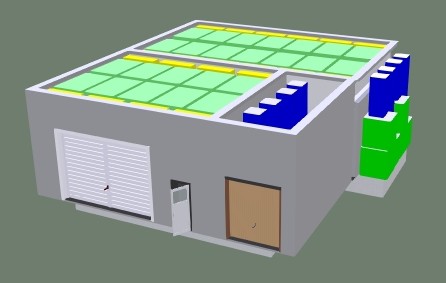 Окрасочно-сушильная камера для кабин электровозов SPK-16x14x5 Россия Окрасочно-сушильная камера для кабин электровозов SPK-16x14x5 Россия