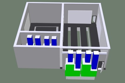 Окрасочно-сушильная камера для кабин электровозов SPK-16x14x5 Россия Окрасочно-сушильная камера для кабин электровозов SPK-16x14x5 Россия