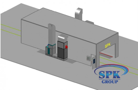 Окрасочно-сушильная камера для металлоконструкций SPK Италия Окрасочно-сушильная камера для металлоконструкций SPK Италия