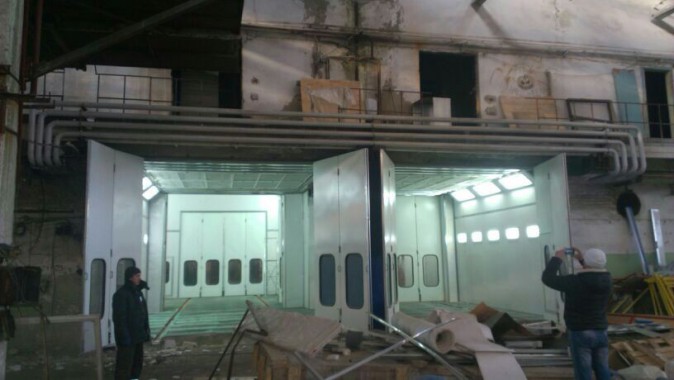 Окрасочно-сушильная камера для кабин электровозов SPK-16x14x5 Россия Окрасочно-сушильная камера для кабин электровозов SPK-16x14x5 Россия