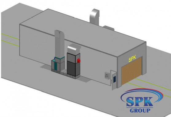 Окрасочно-сушильная камера для металлоконструкций SPK Италия Окрасочно-сушильная камера для металлоконструкций SPK Италия