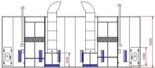 Модернизация покрасочной камеры для грузовых автомобилей г. Арамиль Урал