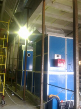 Модернизация покрасочной камеры для грузовых автомобилей г. Арамиль Урал