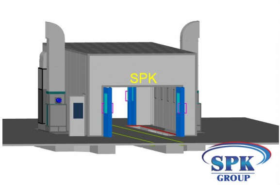 Окрасочно-сушильная камера для металлоконструкций SPK Италия Окрасочно-сушильная камера для металлоконструкций SPK Италия