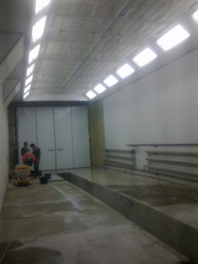 Модернизация покрасочной камеры для грузовых автомобилей г. Арамиль Урал