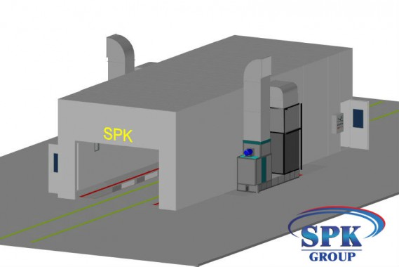 Окрасочно-сушильная камера для металлоконструкций SPK Италия Окрасочно-сушильная камера для металлоконструкций SPK Италия