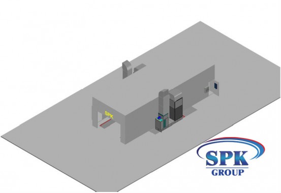 Окрасочно-сушильная камера для металлоконструкций SPK Италия Окрасочно-сушильная камера для металлоконструкций SPK Италия
