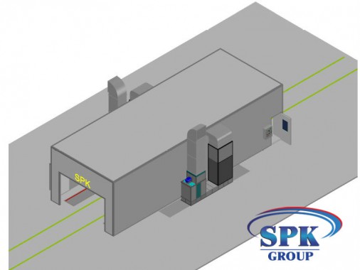 Окрасочно-сушильная камера для металлоконструкций SPK Италия Окрасочно-сушильная камера для металлоконструкций SPK Италия