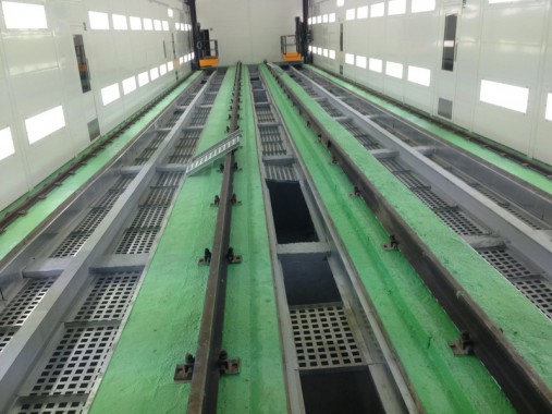 Электровозосборочный завод. Покрасочно-сушильная камера для локомотивов Alstom SPK-32.9.8